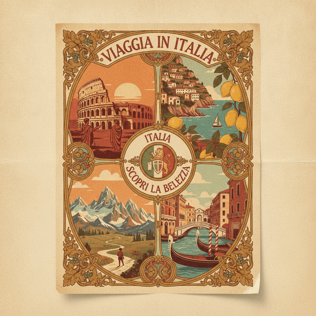 Mosaico di destinazioni italiane MilleStrade